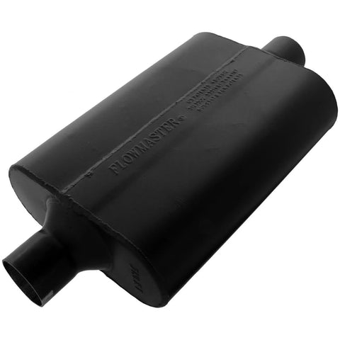 Flowmaster Super 44 Series Chambered Muffler Super 44 - 2.25 Center In / 2.25 Center Out - Aggressive Sound — fits...