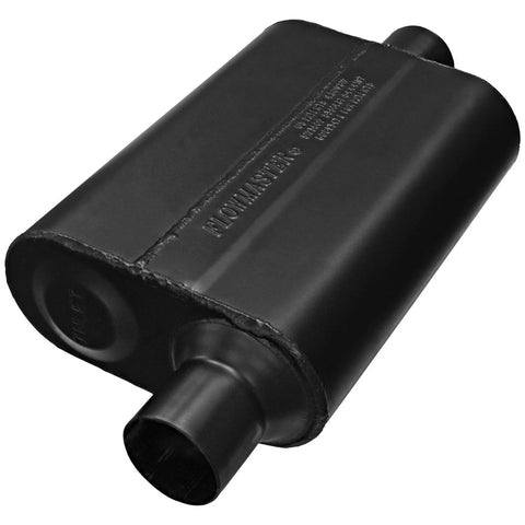 Flowmaster Super 44 Series Chambered Muffler Super 44 - 2.25 Offset In / 2.25 Center Out - Aggressive Sound — fits...