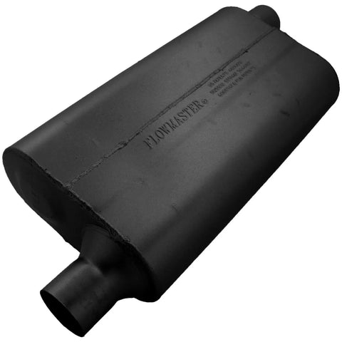 Flowmaster 50 Series Delta Flow Chambered Muffler 50 Delta Flow® - 2.25 Offset In / 2.25 Offset Out - Moderate Soun...