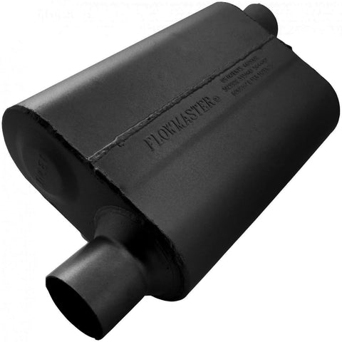 Flowmaster 40 Series Delta Flow Chambered Muffler 40 Delta Flow® - 2.50 Offset In / 2.50 Offset Out - Aggressive So...