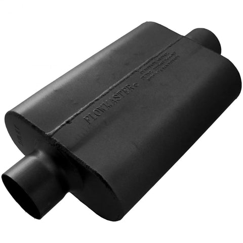 Flowmaster 40 Series Delta Flow Chambered Muffler 40 Delta Flow® - 3.00 Center In / 3.00 Center Out - Aggressive Sound