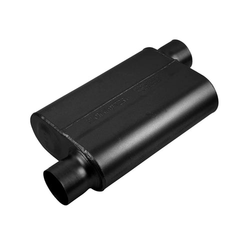 Flowmaster 40 Series Delta Flow Chambered Muffler 40 Delta Flow® - 3.00 Offset In / 3.00 Offset Out - Aggressive So...