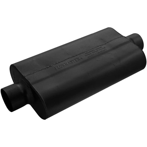 Flowmaster 50 Series Delta Flow Chambered Muffler 50 Delta Flow® - 3.00 Center In / 3.00 Center Out - Moderate Sound