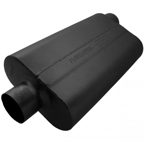 Flowmaster 50 Series Delta Flow Chambered Muffler 50 Delta Flow® - 3.00 Center In / 3.00 Offset Out - Moderate Sound