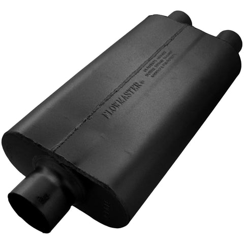 Flowmaster 50 Series Delta Flow Chambered Muffler 50 Delta Flow® - 3.00 Center In / 2.25 Dual Out - Moderate Sound