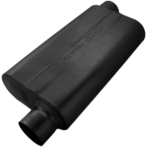 Flowmaster 50 Series Delta Flow Chambered Muffler 50 Delta Flow® - 3.00 Offset In / 3.00 Offset Out - Moderate Soun...