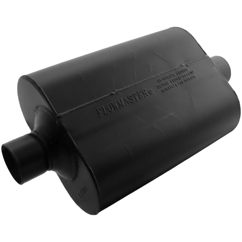 Flowmaster Super 40 Series Chambered Muffler Super 40 - 2.50 Center In / 2.50 Center Out - Aggressive Sound