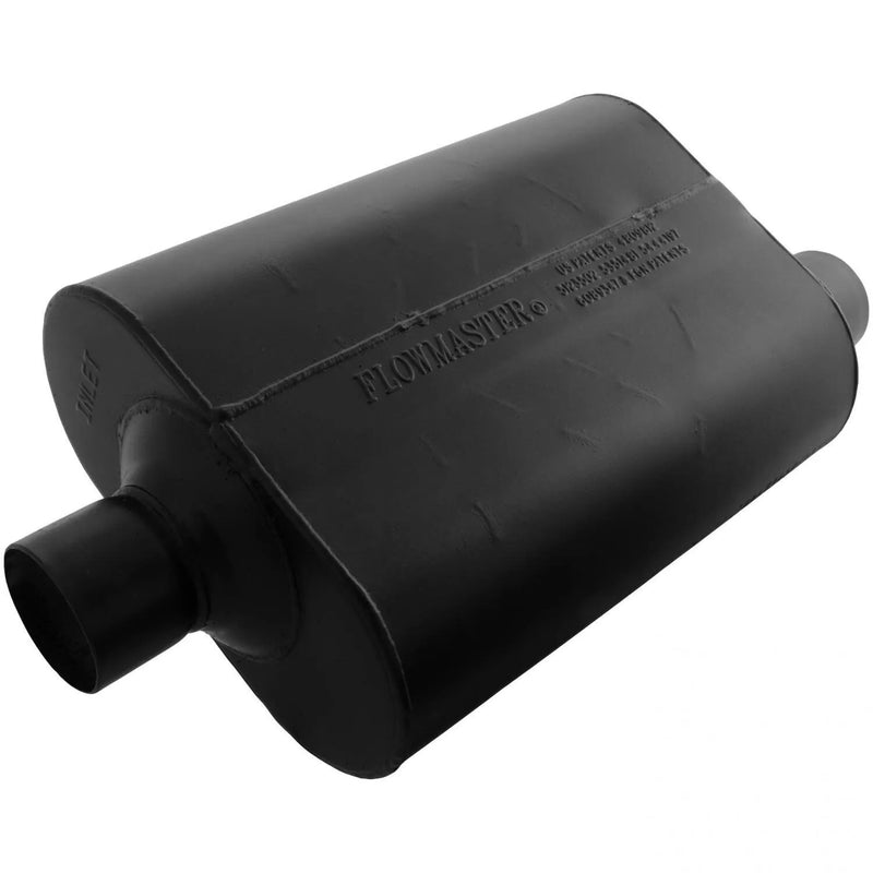 Flowmaster Super 40 Series Chambered Muffler Super 40 - 2.50 Center In / 2.50 Offset Out - Aggressive Sound — fits...