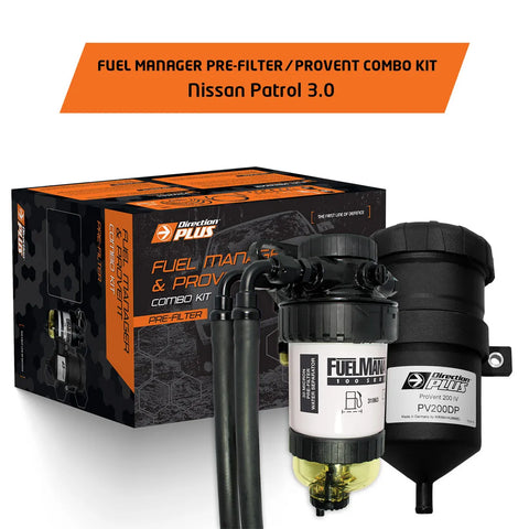 Direction Plus Fuel Manager Pre-Filter + Catch Can Kit (Patrol 06-18) — fits Nissan Patrol GU