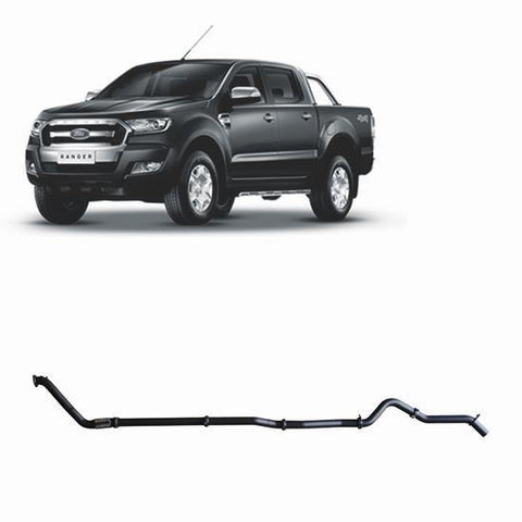 RedBack Exhausts RXD DPF Back Exhaust System w/Pipe Only (Ranger PXII / PX3 15--22 )