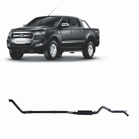 RedBack Exhausts RXD DPF Back Exhaust System (Ranger PXII / PX3 15--22 )