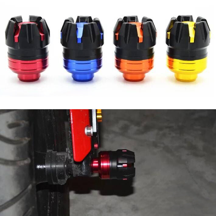 CNC Motorcycle Front Fork Wheel Frame Slider Axle Anti Crash Protector Universal Generic