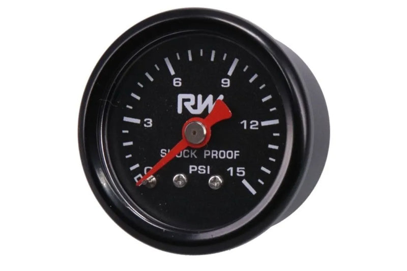 Raceworks Fuel Pressure Gauge 0-15psi