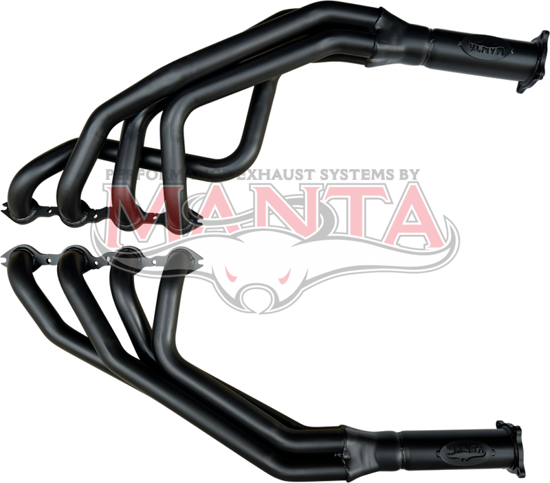 Manta Performance 4 into 1 Extractor (Commodore VT VX VU VY VZ 5.7L 6.0L V8 1 7/8in) - Black