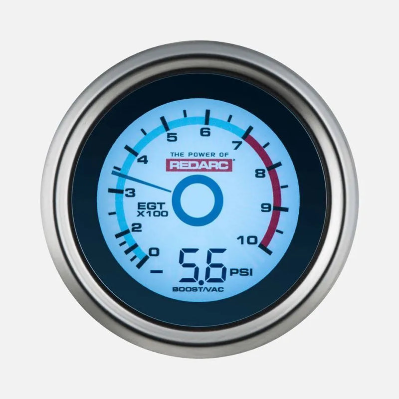 Redarc EGT & Boost / Vacuum 52mm Gauge