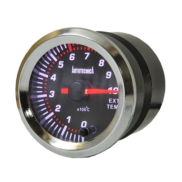 Autotecnica EGT/Pyro Gauge 0-1000c Black/Chrome 52mm