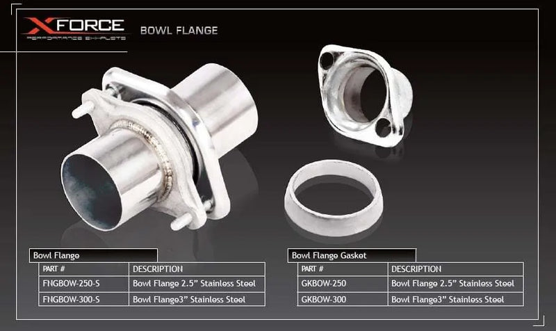 XForce 3in Bowl Flange Gasket - Stainless Steel