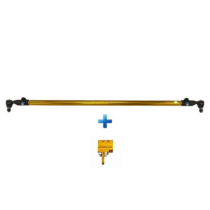 Superior Engineering 7075 - T6 Alloy Drag Link Solid Bar 2-6 Inch (50-150mm) Lift — Nissan Patrol GQ Adjustable (Pin to Pin)