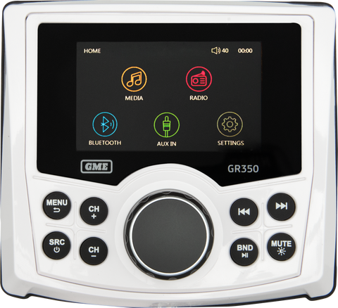 GME AM/FM Marine Radio - White