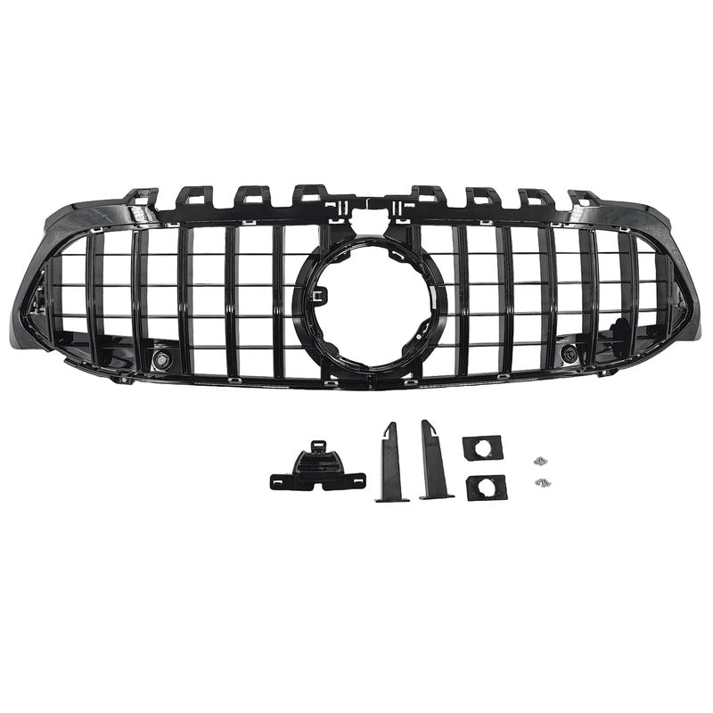 Black GT Bumper Grille to suit Mercedes Benz A-Class W177 V177 A180 250 A35 Fit With Camera Hole — image 6
