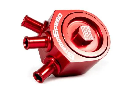 Grimmspeed Air Oil Separator (WRX 08-14/Liberty GT 04-09/FXT 08-12) Red — fits Subaru Liberty Wagon GT Spec B