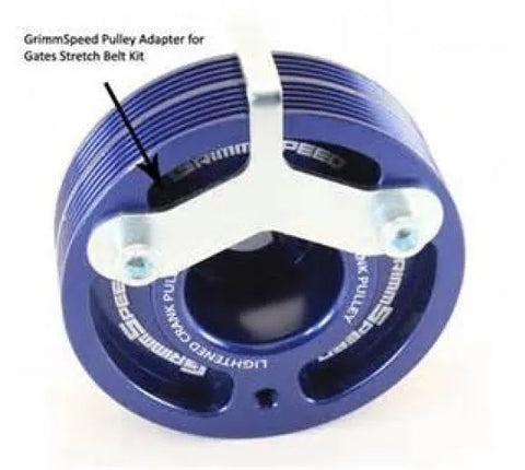 Grimmspeed Pulley Adapter for Gates Stretch Belt Kit (WRX 08-14/STi 08-20) — fits Subaru Liberty Wagon GT Spec B