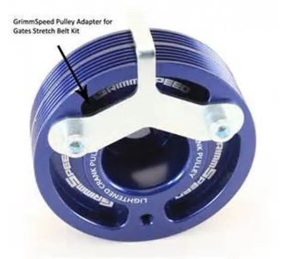 Grimmspeed Pulley Adapter for Gates Stretch Belt Kit (WRX 08-14/STi 08-20) — fits Subaru Liberty Wagon GT Spec B