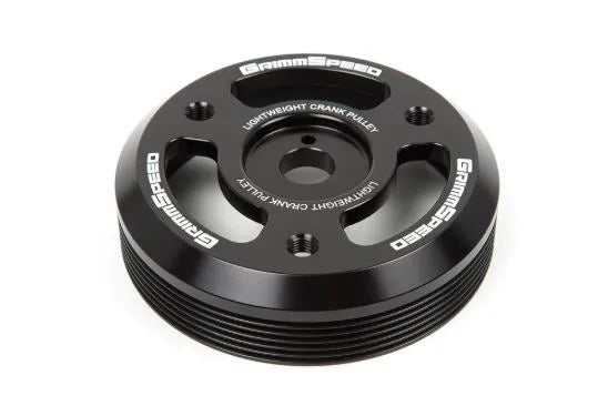 Grimmspeed Lightweight Pulley (BRZ/86, WRX 2015-21) Black — fits Subaru BRZ