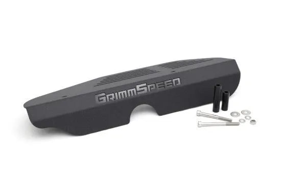 Grimmspeed Alternator Cover (Subaru) Black — fits Subaru Liberty Wagon GT Spec B