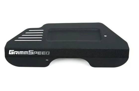 Grimmspeed Pulley Cover with Tool Tray (BRZ/86) Texture Black Powdercoat — fits Subaru BRZ