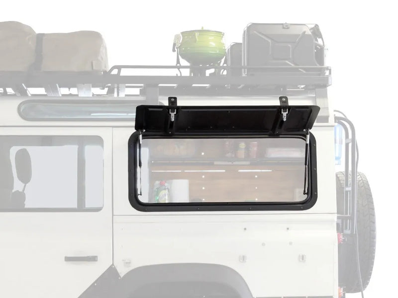 Front Runner Gullwing Window/Aluminium (Defender 83-16) — fits Land Rover Defender County L316 90 110 130 Series