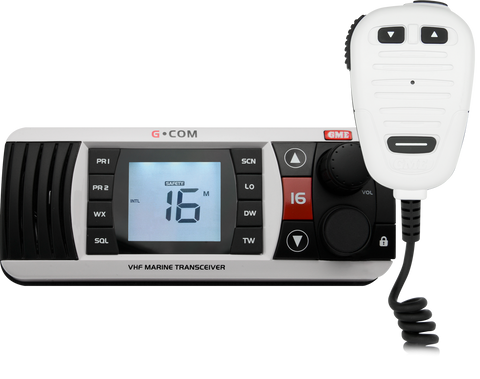 GME VHF Fixed Mount Marine Radio - White