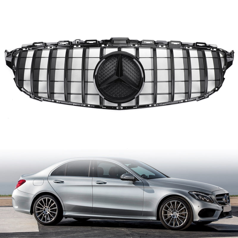 Mercedes W205 C250 C300 C43 15-18 GTR Style Front Grille