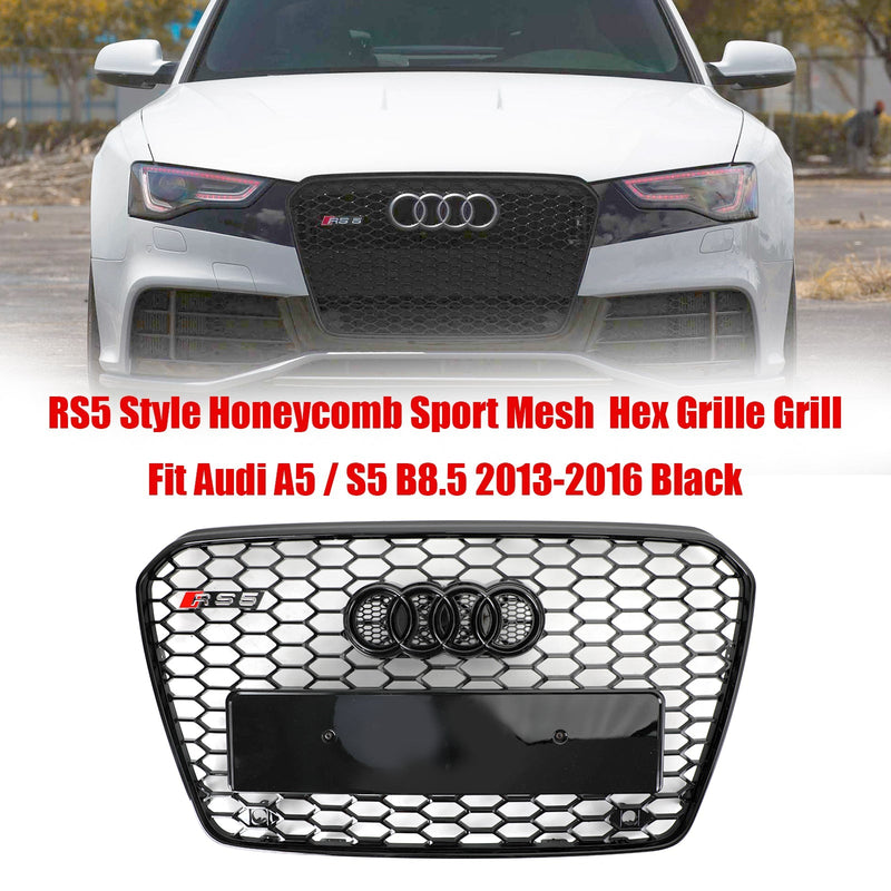 Audi A5 S5 B8.5 RS5 Style Honeycomb Hex Mesh Grille (2013-2016)