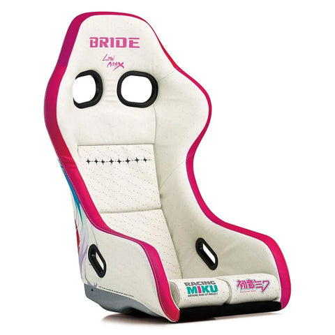 Bride Racing Zeta IV Racing Bucket Seat - White/Pink/Silver