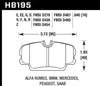 Hawk Performance DTC-70 Race Brake Pads - Front (3-Series 86-93) — fits BMW 3 Series (image 2)