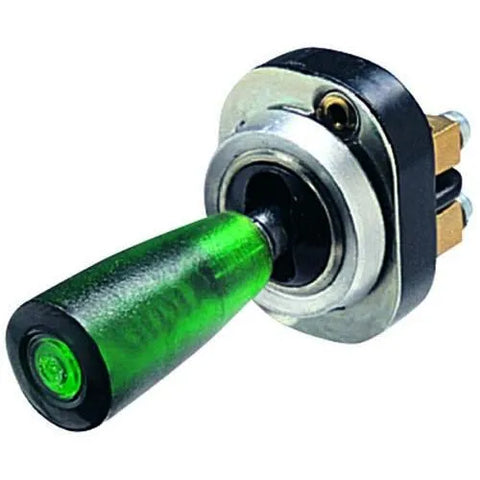 Hella Toggle Switch On-OFF-On Green Illuminated Flasher Switch