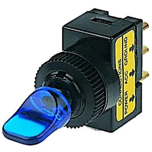 Hella Toggle Switch On/OFF 12V Blue Illuminated 12V 20Amp