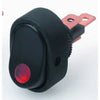 Hella Compact Rocker Switch 12V 16A OFF/On Red Illuminated 12mm