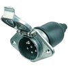 Hella 7 Pin H/Duty Trailer Socket Din Iso Metal
