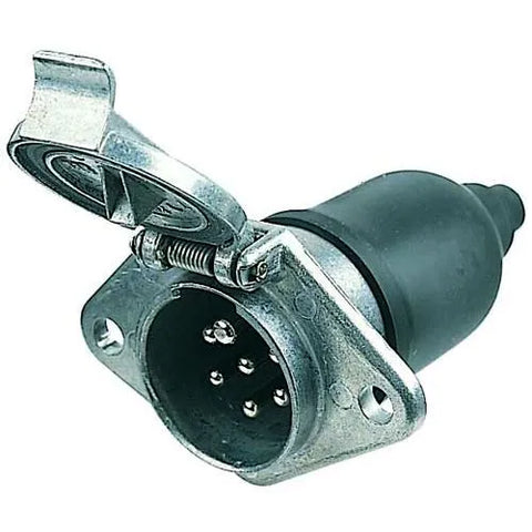 Hella 7 Pin H/Duty Trailer Socket Din Iso Metal