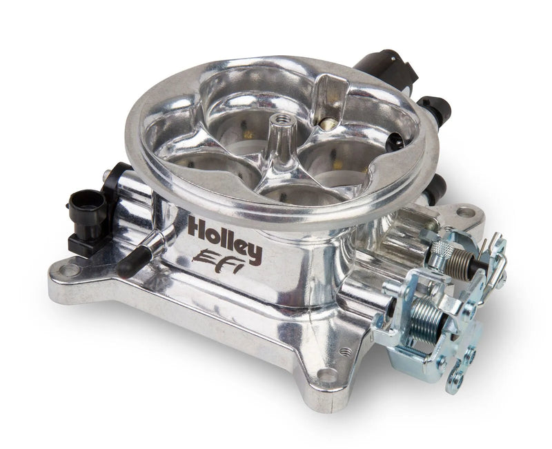 Holley EFI Universal 4BBL 1000CFM Throttle Body Universal 4BBL 1000CFM 4150 Flange Throttle Body - Polished Finish