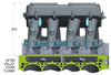 Holley EFI Hi-Ram Intake Plenum Top Only - 2 x 4150 - Flat Black Finish Hi-Ram - Plenum Top Only - 2 x 4150