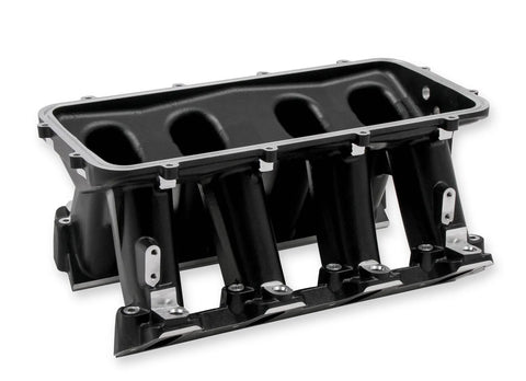 Holley EFI Hi-Ram Lower Manifold - GM LS1/LS2/LS6 LS1/LS2/LS6 Cathedral Port EFI Base Only-Black