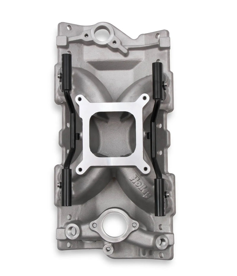 Holley EFI SBC 4150 Single Plane EFI Intake Manifold - Chevy Small Block V8 EFI Single Plane Manifold 1962-1986 262...