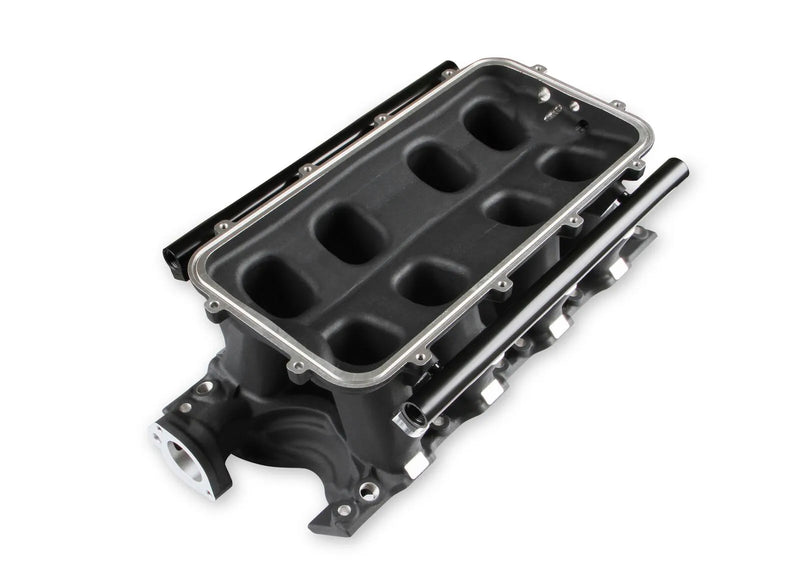 Holley EFI 8.2" SBF Ford Hi-Ram EFI Manifold Base-Black 8.2" SBF Ford Hi-Ram Intake Manifold Base-B;ack