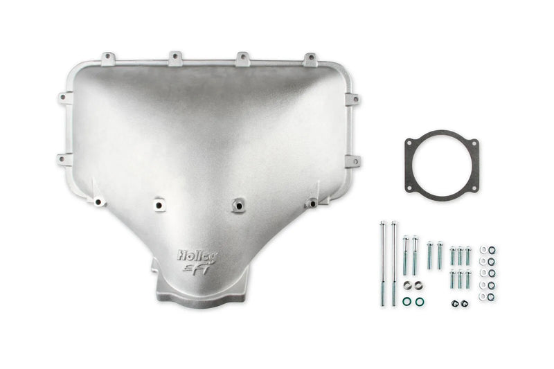 Holley EFI HI-RAM 105MM Cast Side Mount Plenum Top Cast Finish- GM Style throttle body patterns