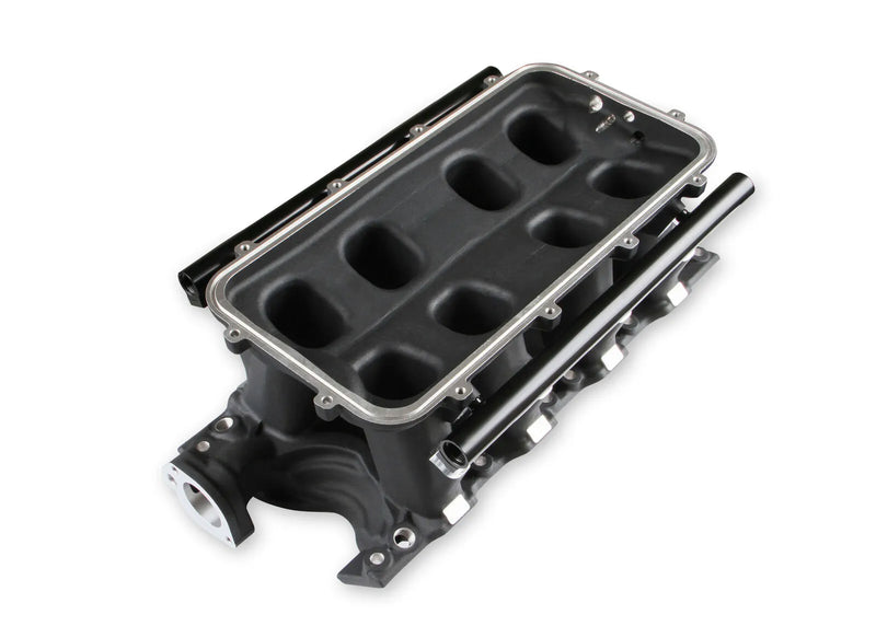 Holley EFI 8.2" SBF Ford Hi-Ram EFI Manifold with Side Mount Top-Black