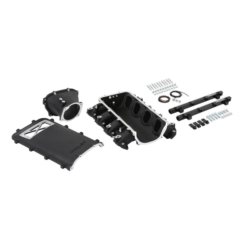 Holley EFI Ultra Lo-Ram Manifold Kit and Port Injection Fuel Rails- GM Gen V LT Front-Feed - With Port Injection...