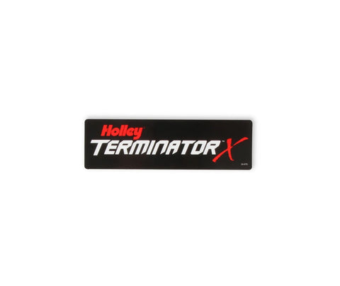 Holley EFI Terminator X Decal 1.5" x 5" Terminator X Decal